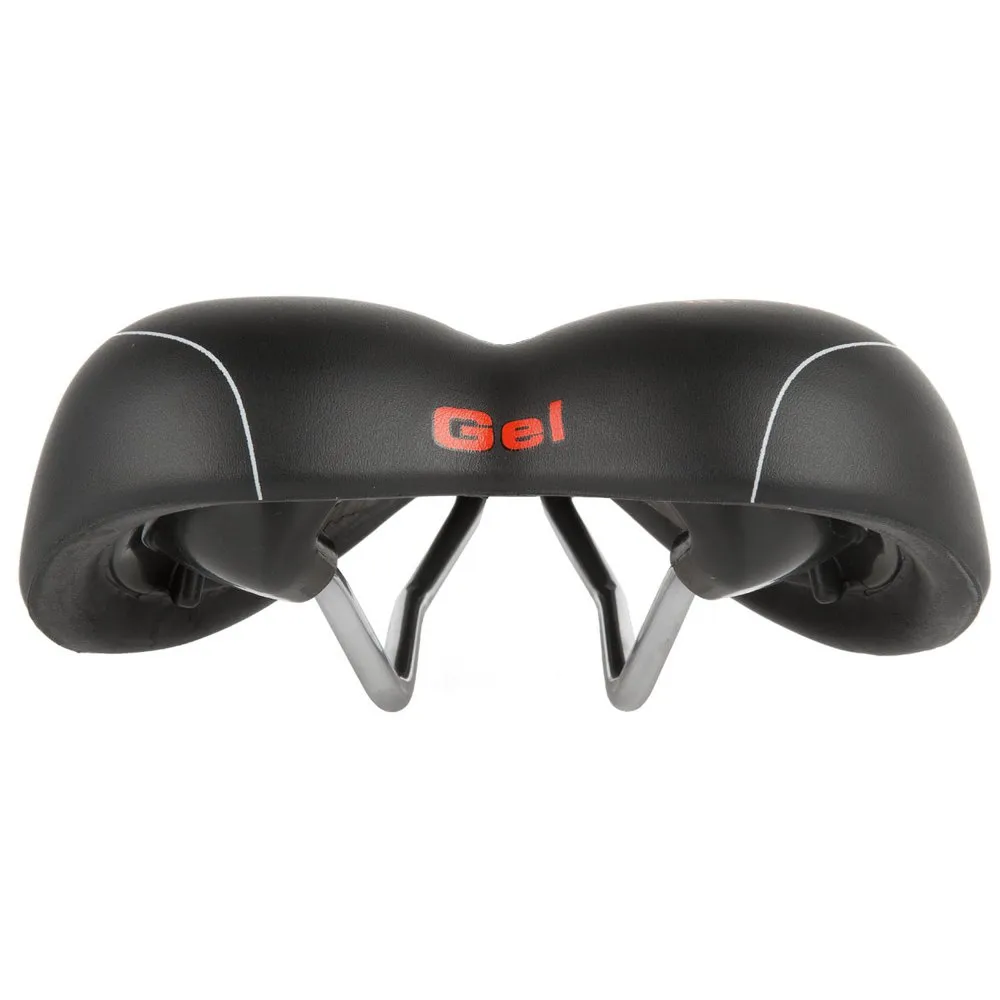 Velo Plush Gel Cykelsadel, Matt black, 177mm
