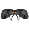 Velo Plush Gel Cykelsadel, Matt black, 177mm