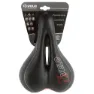 Velo Plush Gel Cykelsadel, Matt black, 177mm