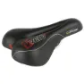 Velo Plush Gel Cykelsadel, Matt black, 177mm