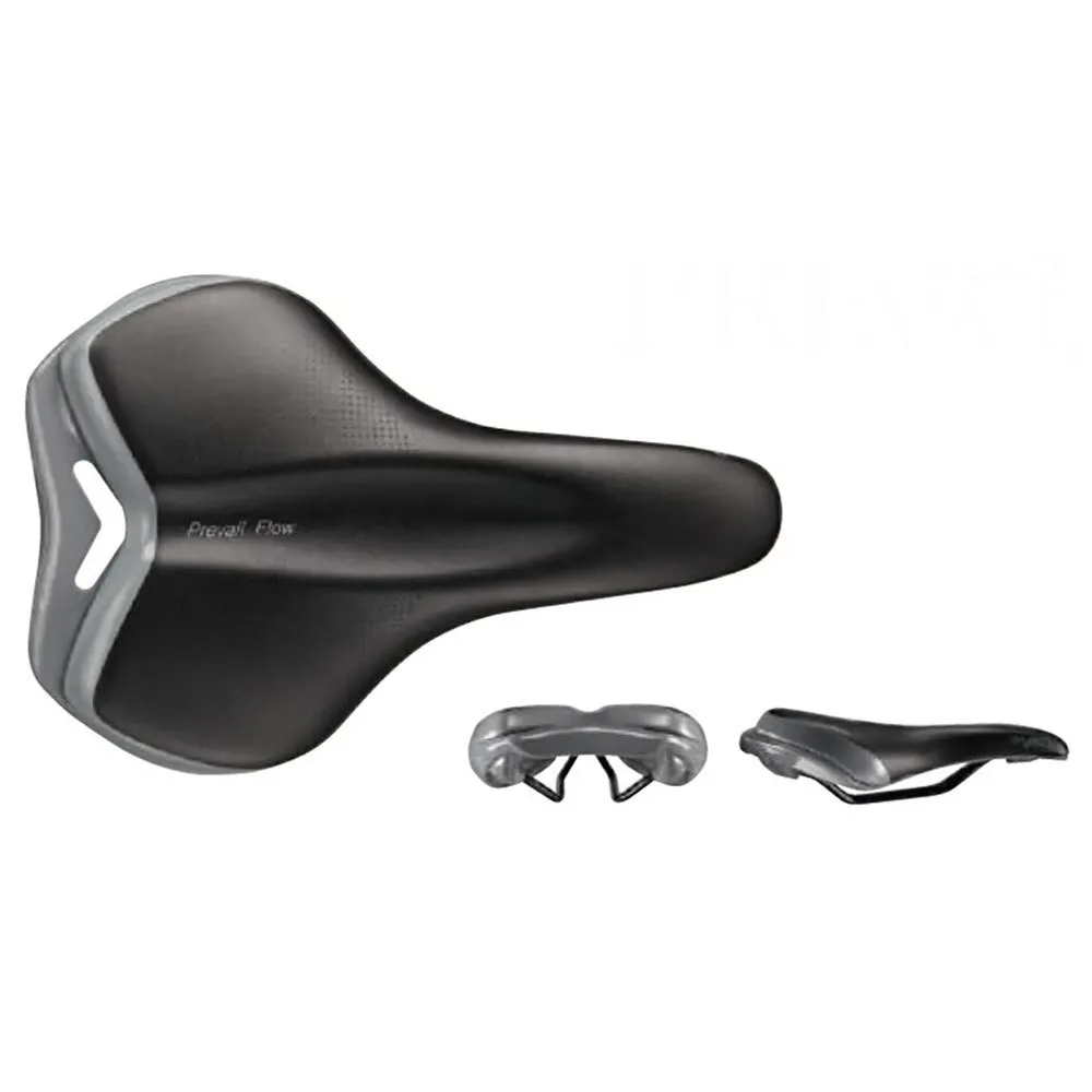 Velo Prevail Flow Cykelsadel, Black, 275mm