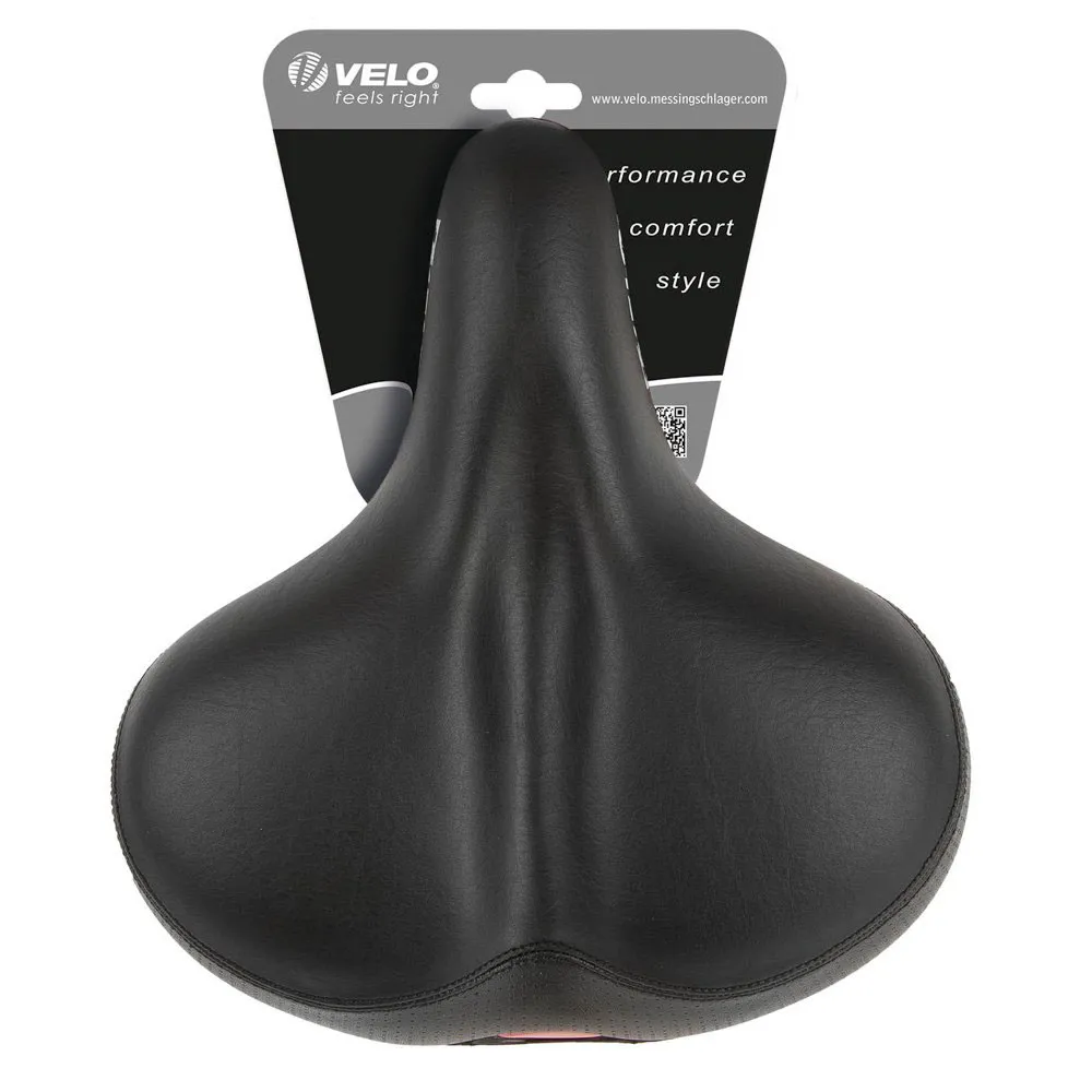 Velo Safety Cykelsadel, Black, 245mm Velo Safety Cykelsadel, Black, 245mm
