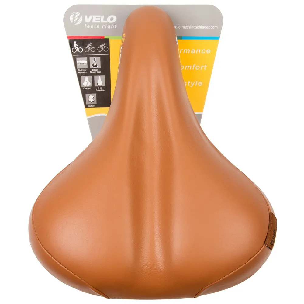 Velo Tour Ela Gen Cykelsadel, Brown, 220mm Velo Tour Ela Gen Cykelsadel, Brown, 220mm