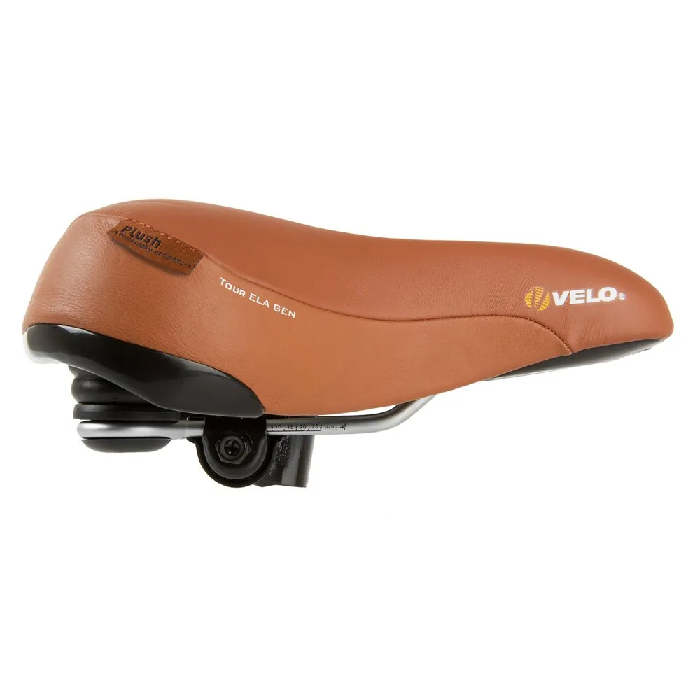 Velo Tour Ela Gen Cykelsadel, Brown, 220mm Velo Tour Ela Gen Cykelsadel, Brown, 220mm