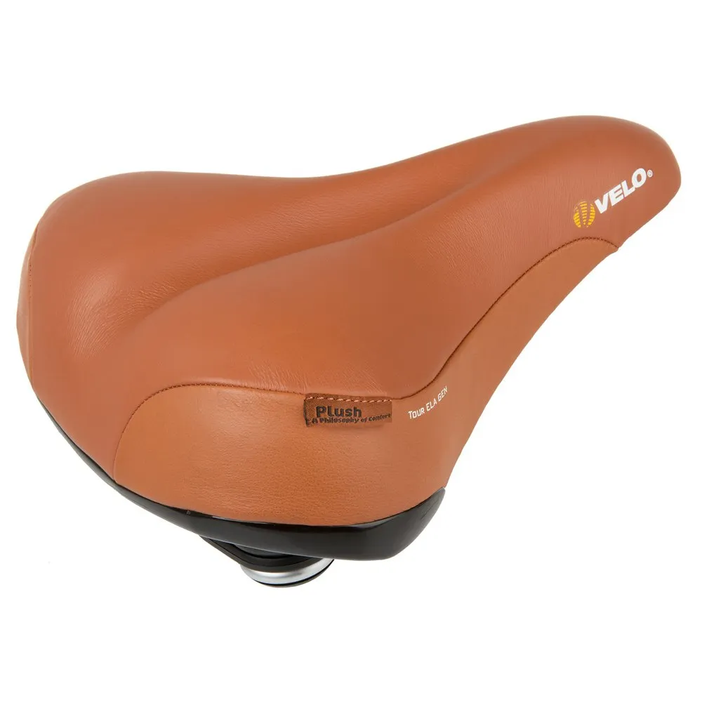 Velo Tour Ela Gen Cykelsadel, Brown, 220mm Velo Tour Ela Gen Cykelsadel, Brown, 220mm