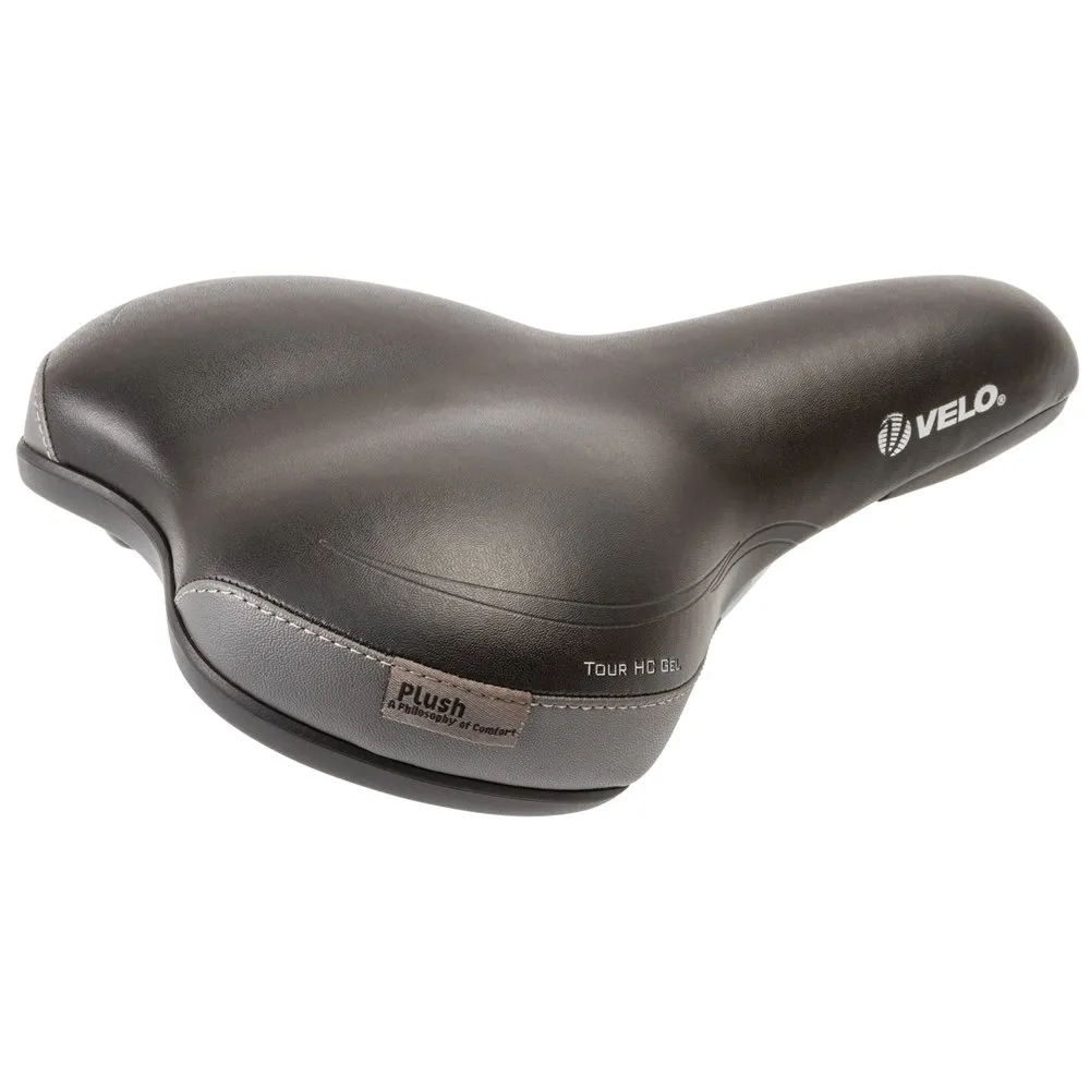 Velo Tour Hc Gel Cykelsadel, Black / grey, 168mm