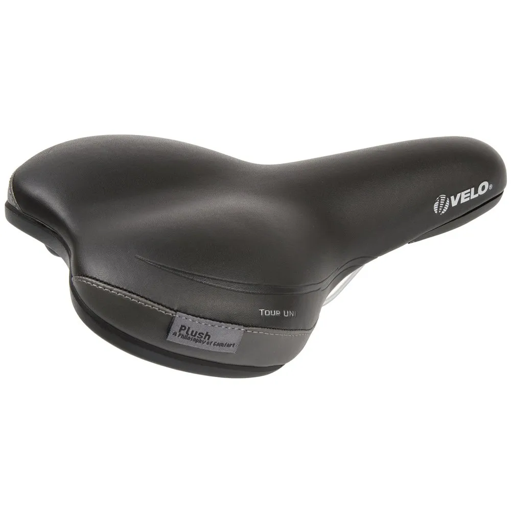 Velo Tour Uni Cykelsadel, Black, 271mm