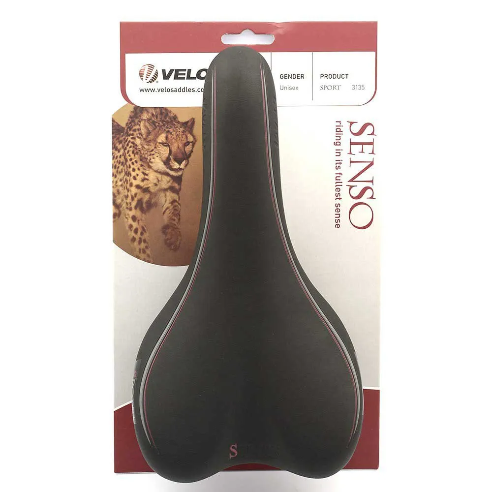 Velo Vl3135 Steel Cykelsadel, Black, 149mm