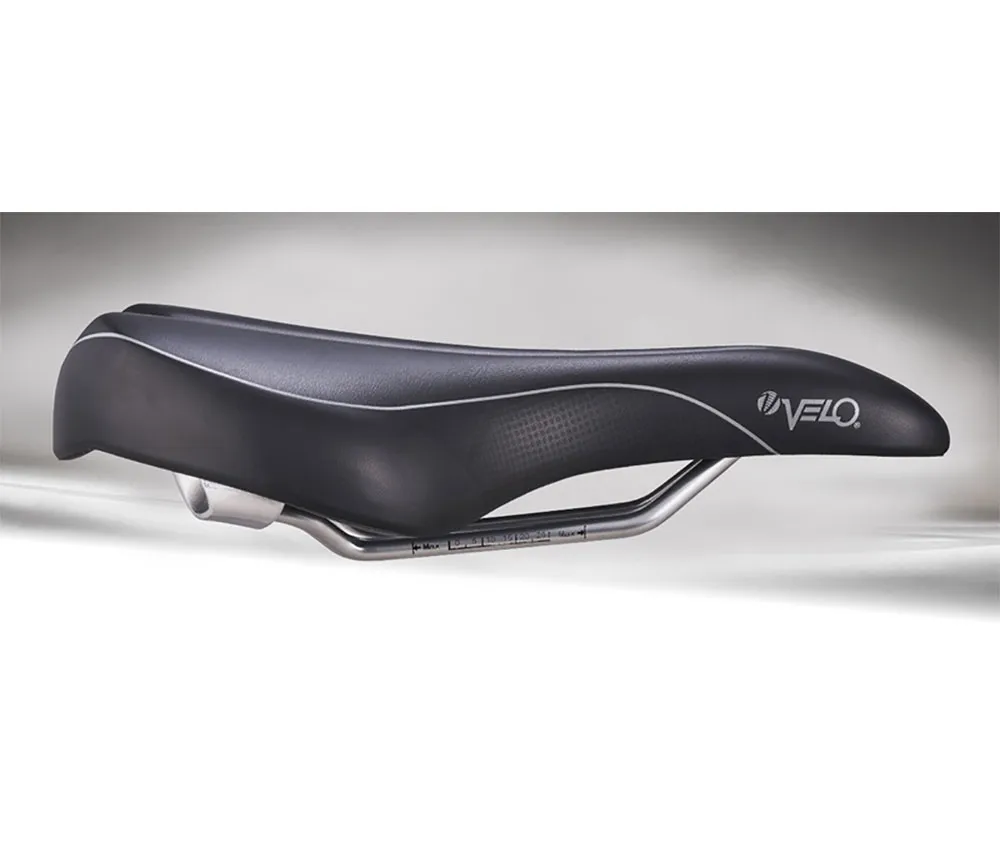 Velo Vwb O 199 D1 V-foam Cykelsadel, Black, 270mm