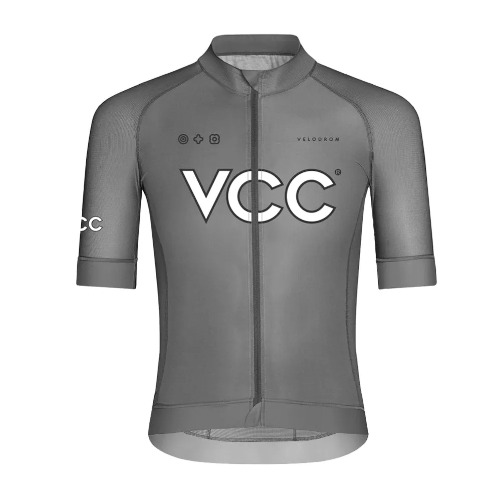 Velodrom VCC Classic Jersey SS24, Medium grey Velodrom VCC Classic Jersey SS24, Medium grey