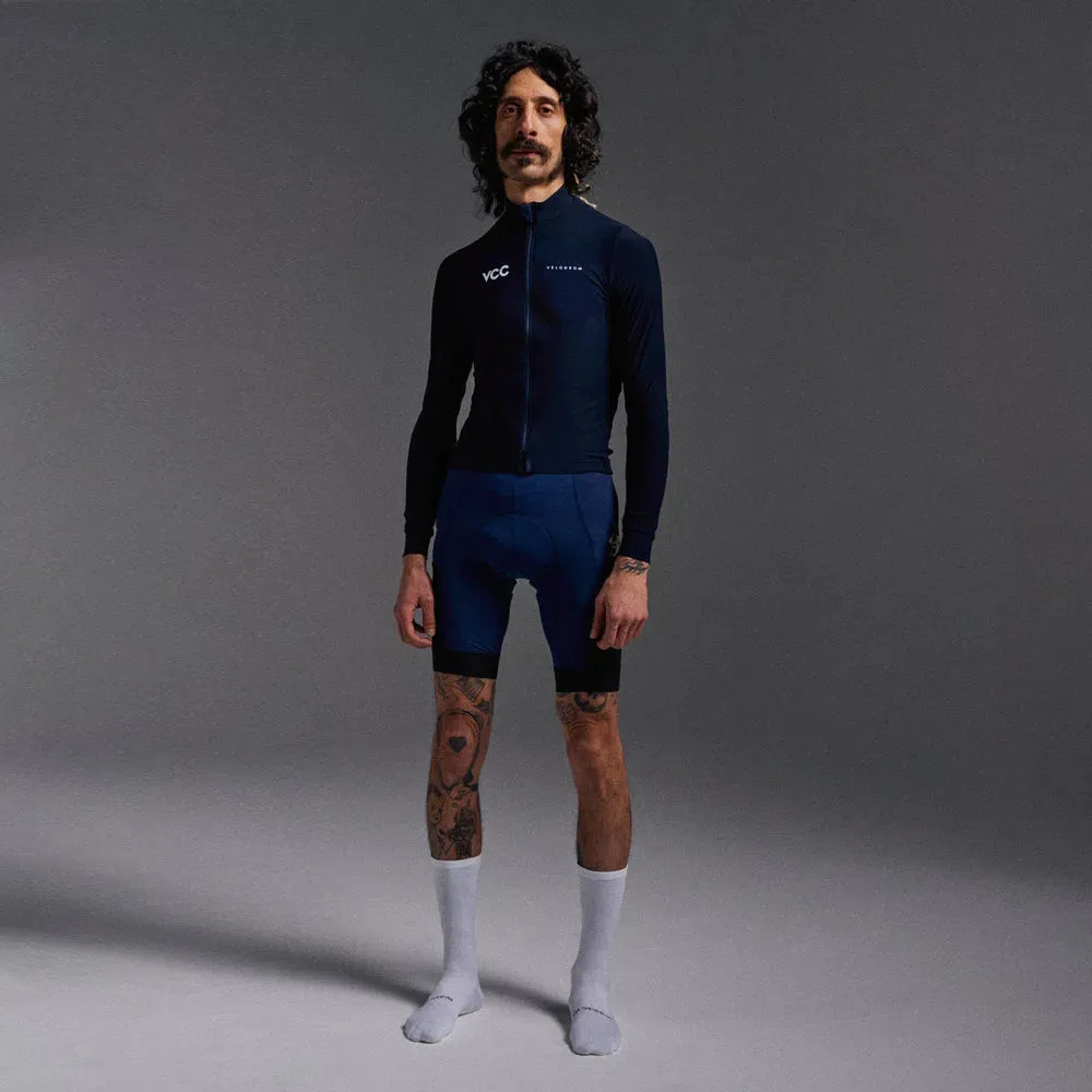 Velodrom VCC Thermal Long Sleeve Jersey AW23, Classic Navy Velodrom VCC Thermal Long Sleeve Jersey AW23, Classic Navy