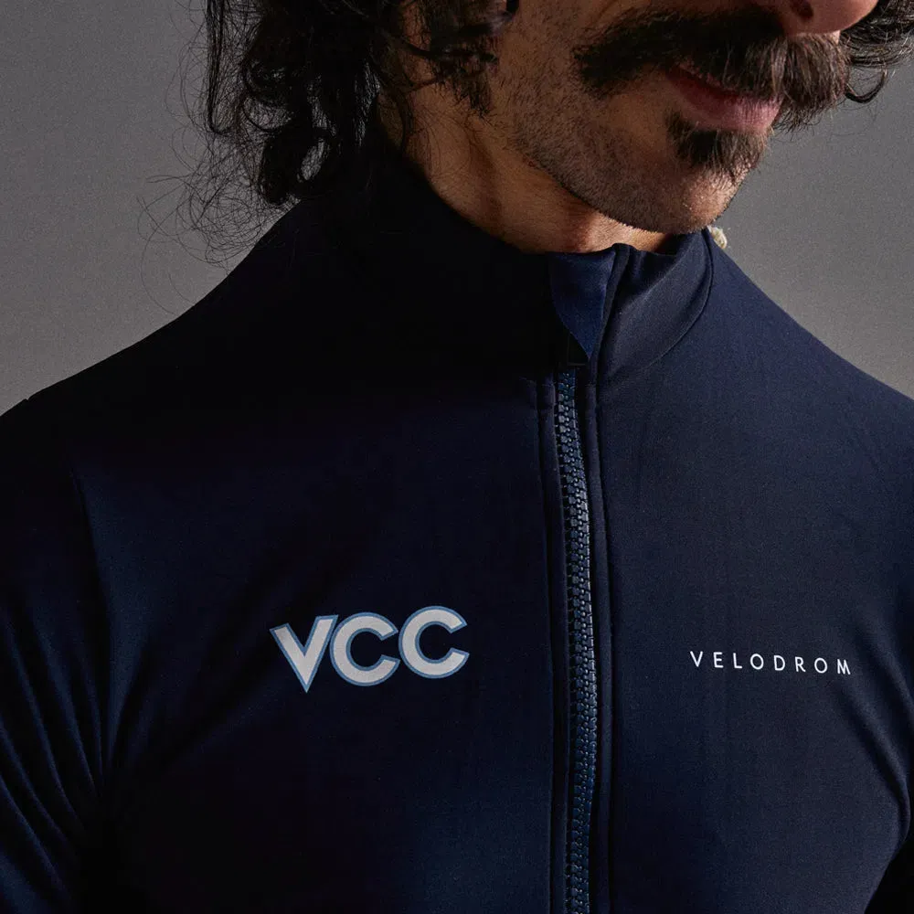 Velodrom VCC Thermal Long Sleeve Jersey AW23, Classic Navy Velodrom VCC Thermal Long Sleeve Jersey AW23, Classic Navy