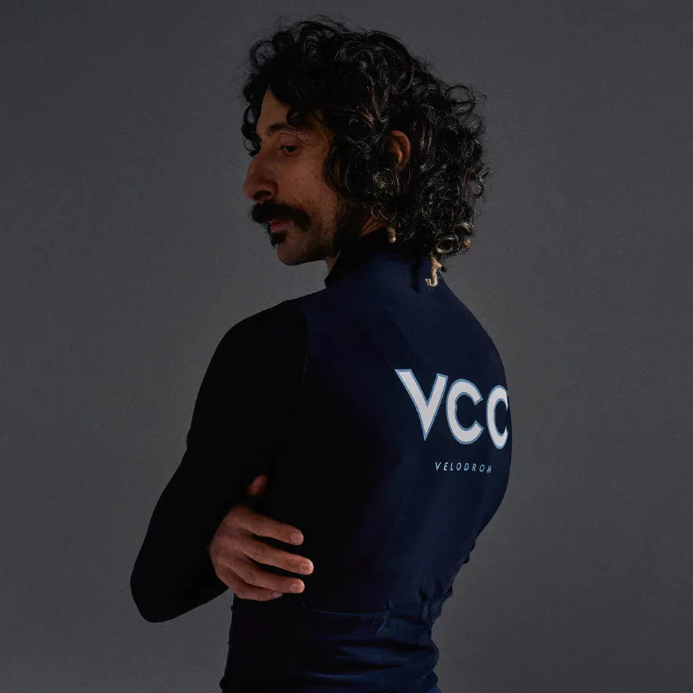 Velodrom VCC Thermal Long Sleeve Jersey AW23, Classic Navy Velodrom VCC Thermal Long Sleeve Jersey AW23, Classic Navy
