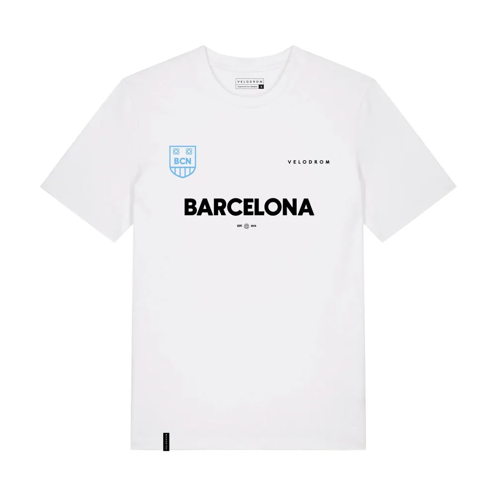 Velodrom VCC Tshirt Barcelona Insignia Edition, White Velodrom VCC Tshirt Barcelona Insignia Edition, White