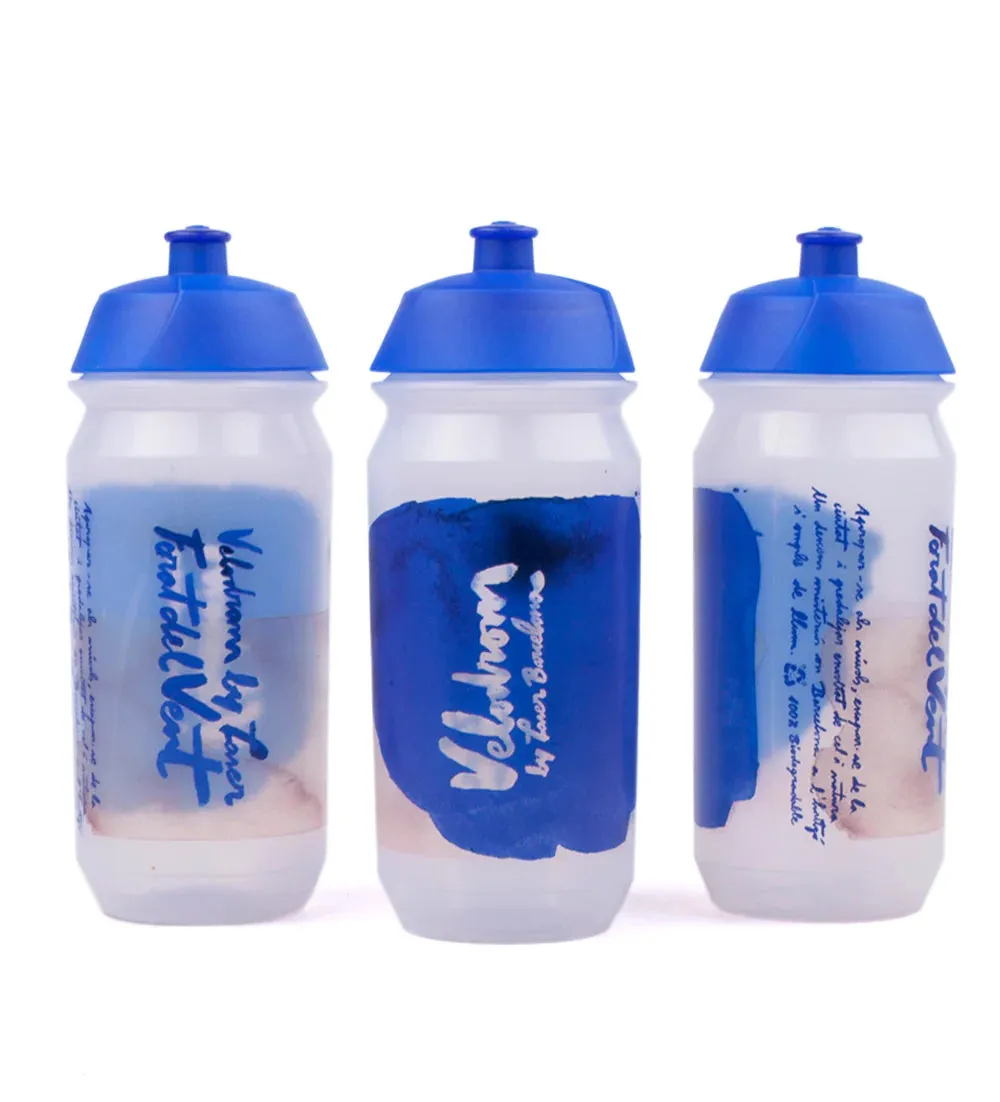Velodrom VCC VELODROM by LASER Forat del Vent Bidon, Transparent/Blue Velodrom VCC VELODROM by LASER Forat del Vent Bidon, Transparent/Blue