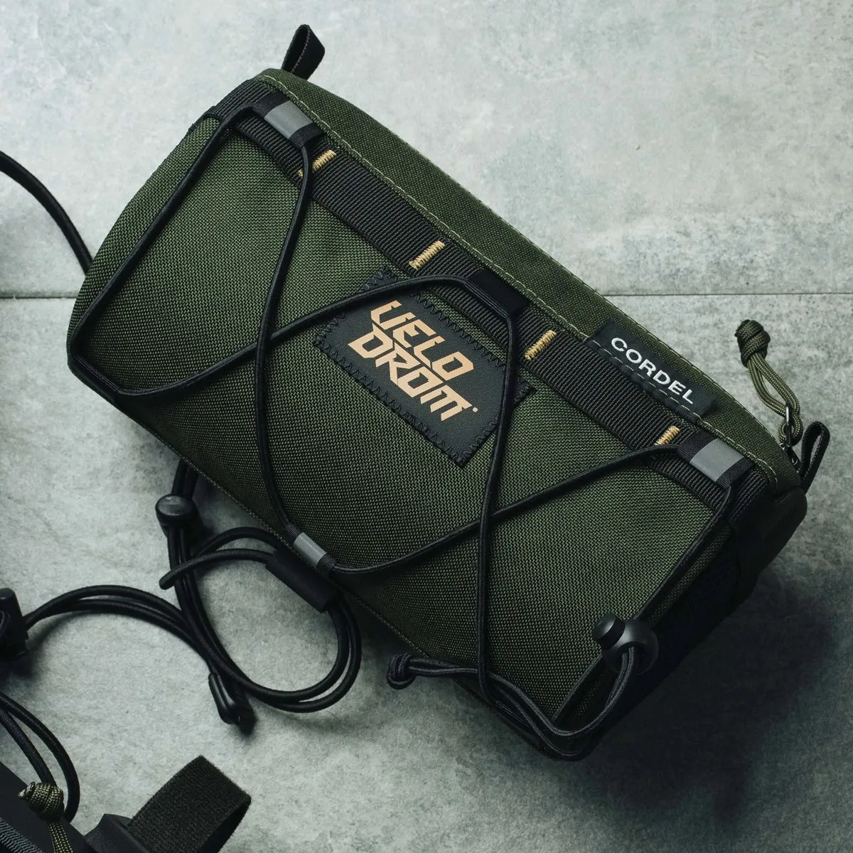 Velodrom VCC VELODROM RaceDay by Cordel Durum Handlebar Bag, Heavy Graphic Olive Velodrom VCC VELODROM RaceDay by Cordel Durum Handlebar Bag, Heavy Graphic Olive