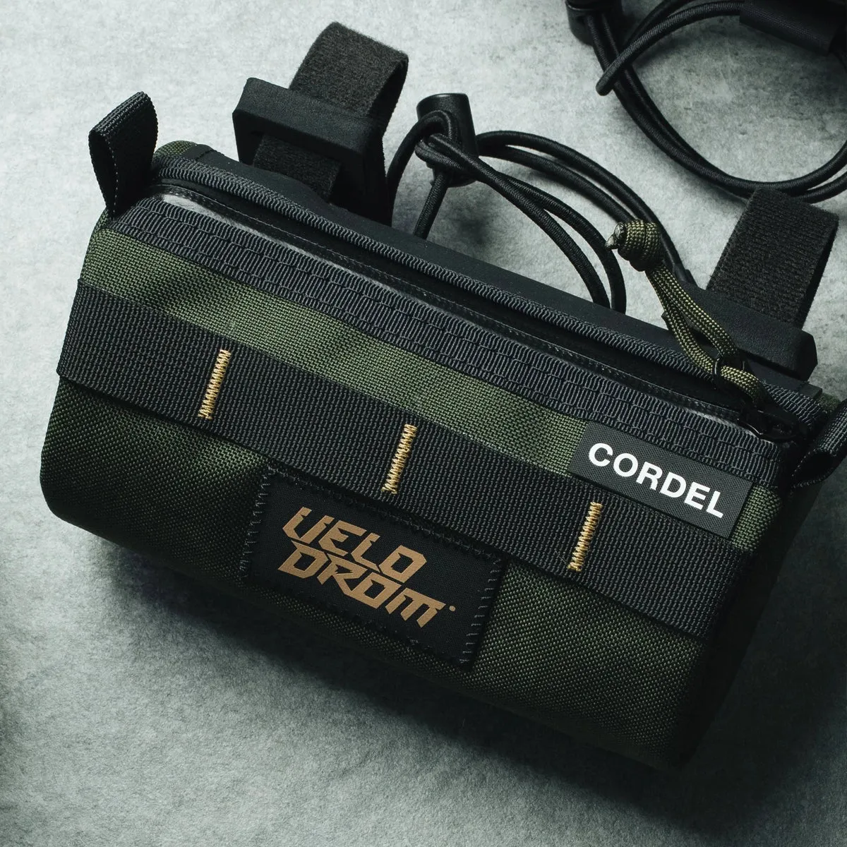 Velodrom VCC VELODROM Raceday by Cordel Durum Mini Handlebar Bag, Heavy Graphic Olive Velodrom VCC VELODROM Raceday by Cordel Durum Mini Handlebar Bag, Heavy Graphic Olive