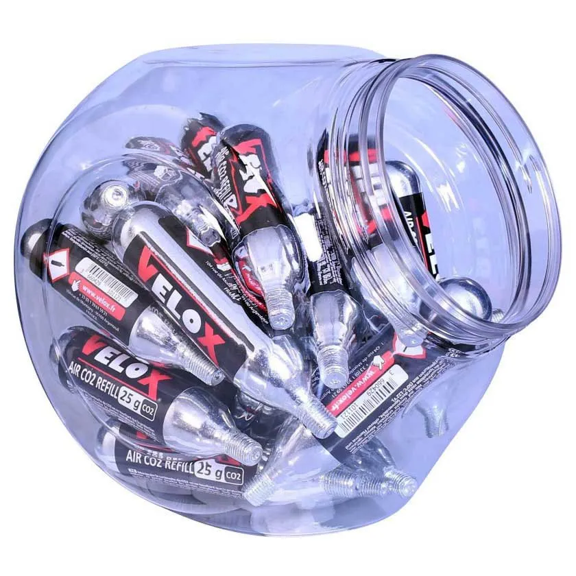 VELOX Co2-patron 25 Enheter, Silver, 25g