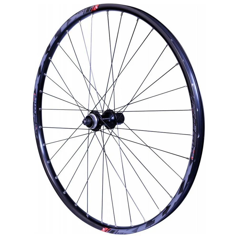 VELOX Mach1 Klixx Shimano Acera M3050 9-10s 27.5´´ Cl Disc Mtb Bakhjul, Black, 10 x 135mm, Shimano/Sram HG