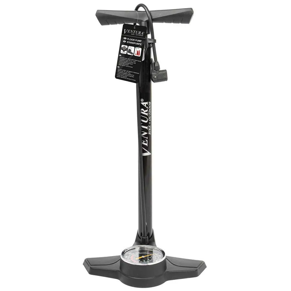Ventura Metal Cykelpump, Black, 120psi Ventura Metal Cykelpump, Black, 120psi