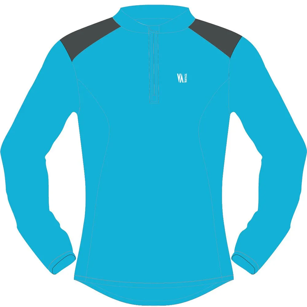 Vertical Technical T-shirt Med Lång ärm, Electric blue / dark grey Vertical Technical T-shirt Med Lång ärm, Electric blue / dark grey