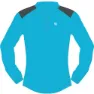 Vertical Technical T-shirt Med Lång ärm, Electric blue / dark grey