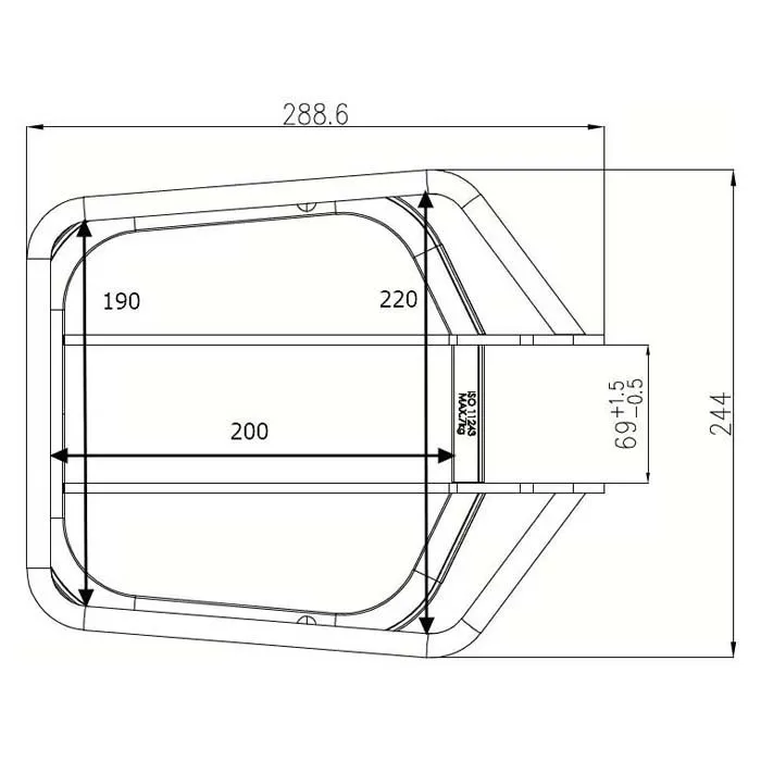 Victoria Loadon 1``aluminium Frampakethållare, Black, One Size Victoria Loadon 1``aluminium Frampakethållare, Black, One Size