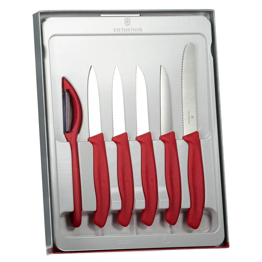 Victorinox Swiss Classic Grönsaksknivset 6 Bitar, Brown / silver, One Size