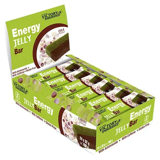 Victory Endurance Låda Med Energi Bars Med Gelé Cola 32g 24 Enheter, One size