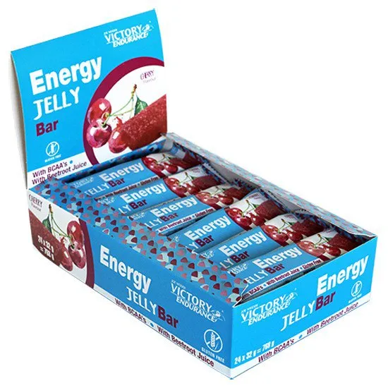 Victory Endurance Låda Med Energi Bars Med Gelé Körsbär 32g 24 Enheter, Cherry, One Size Victory Endurance Låda Med Energi Bars Med Gelé Körsbär 32g 24 Enheter, Cherry, One Size
