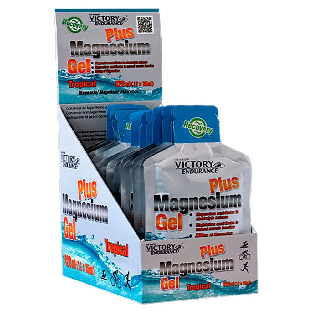 Victory Endurance Magnesium Plus Låda Med Energigeler Tropisk 35ml 12 Enheter, One Size