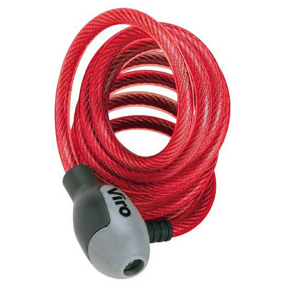 Viro Hawaii Kabellås, Red, 8 x 1800mm
