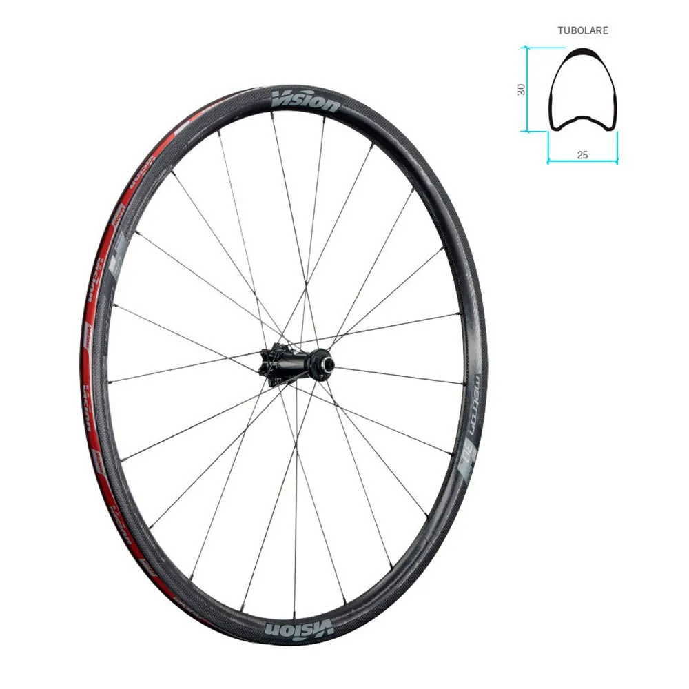 Vision Metron 30 Sl Disc Landsvägshjulset, Black, 15 x 100 / 12 x 142mm, Shimano/Sram HG