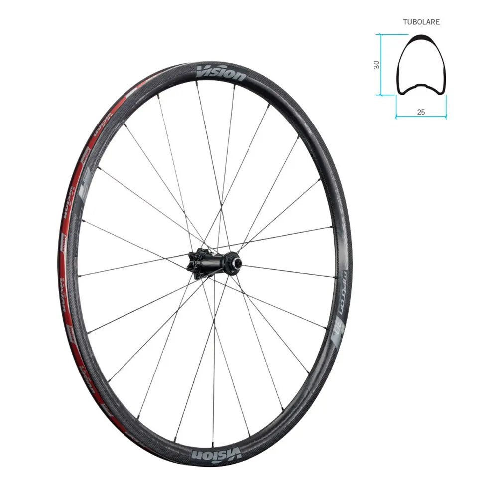Vision Metron 30 Sl Landsvägshjulset, Black, 15 x 100 / 12 x 142mm, Shimano/Sram HG