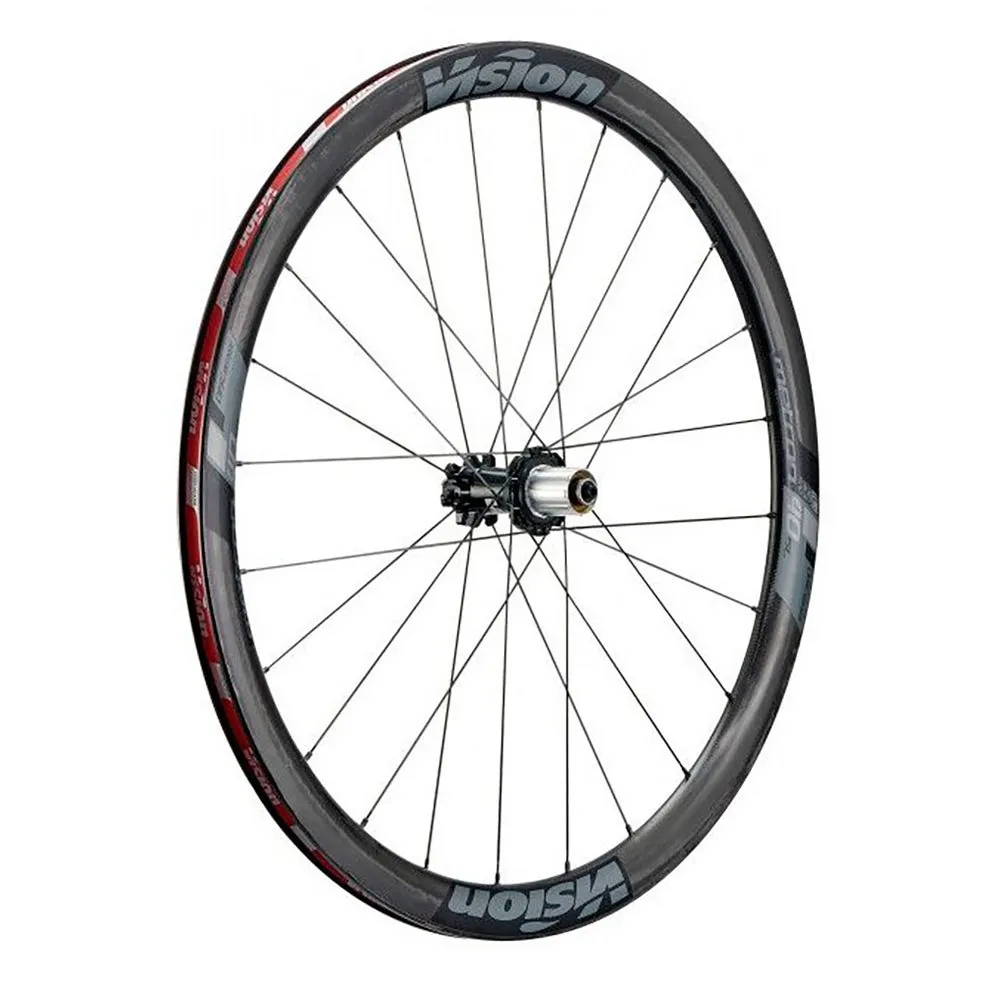 Vision Metron 40 Sl Cl Disc Tubeless Landsvägshjulset, Black, 9/12/15 x 100 / 9/12 x 135/142mm, Shimano/Sram HG