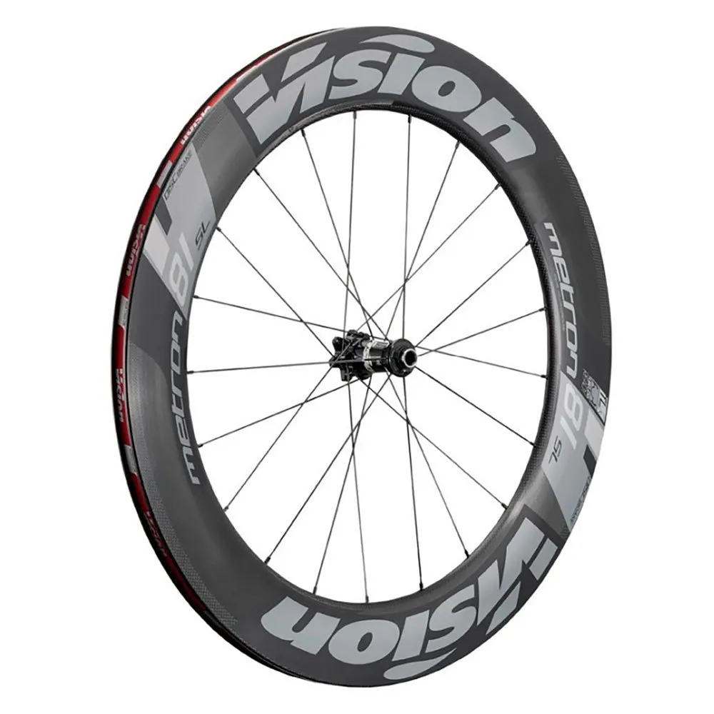 Vision Metron 81 Sl Cl Disc Tubeless Landsvägshjulset, Black, 9/12/15 x 100 / 9/12 x 135/142mm, Shimano/Sram HG Vision Metron 81 Sl Cl Disc Tubeless Landsvägshjulset, Black, 9/12/15 x 100 / 9/12 x 135/142mm, Shimano/Sram HG