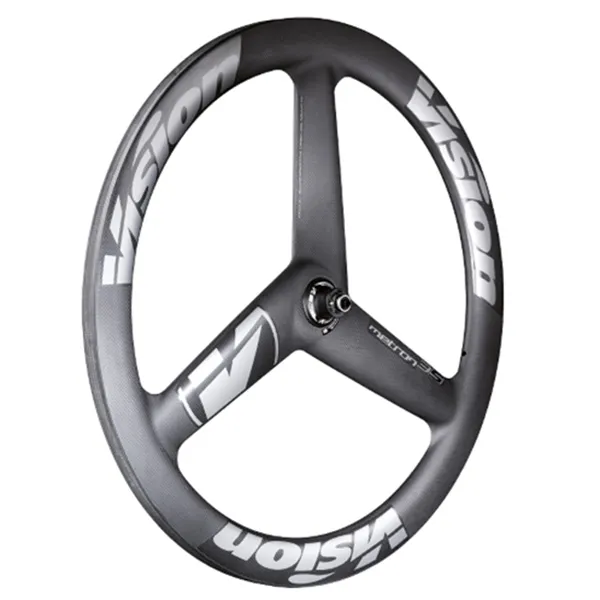 Vision Metron A9 Cl Disc Tubular Qr 3 Spoke Framhjul För Landsvägscykel, Black, 12 x 100mm
