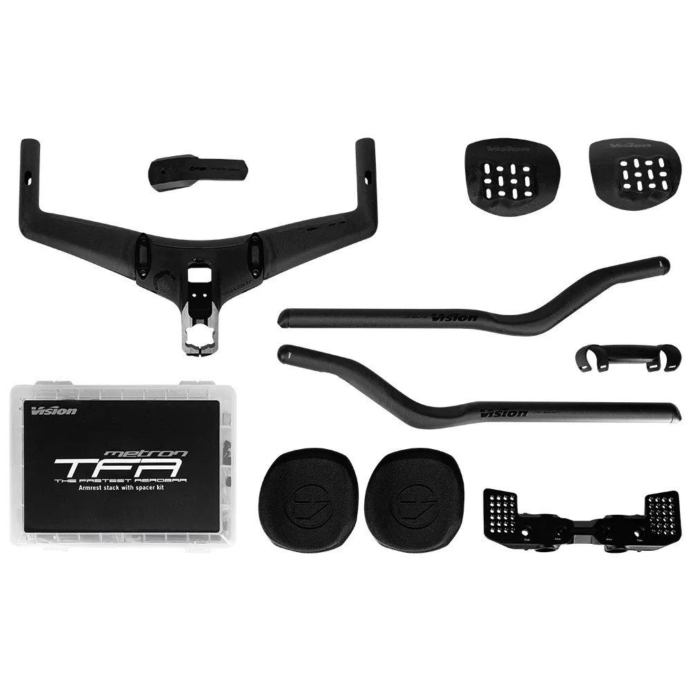 Vision Metron Tfa Aero Di2 Carbon Snakebite Styre, Black, 31.8mm, 400mm