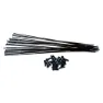 Vision Metron40 Spokes Nipplar 20 Enheter, Black, One Size