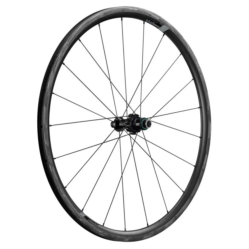 Vision Sc 30 Carbon Disc Tubeless Landsvägshjulset, Black, 9 x 100 / 9 x 135mm, Shimano/Sram HG