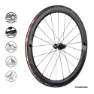 Vision Sc 55 Tubeless Landsvägshjulset, Black, 9 x 100 / 9 x 130mm, Shimano/Sram HG