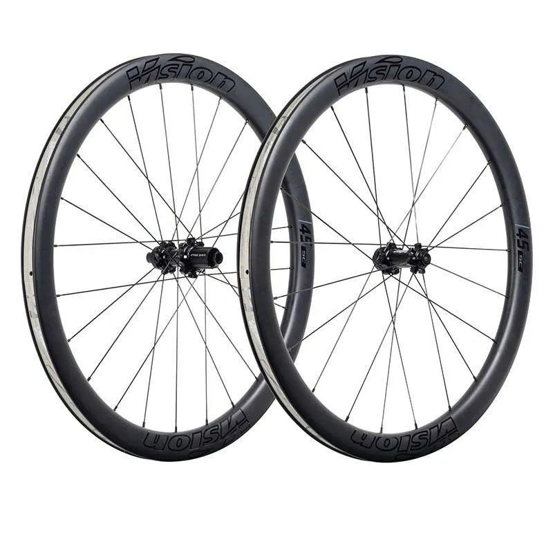 Vision Sc45 Cl Disc Tubeless Landsvägshjulset Refurbished, Black, 12 x 100 / 12 x 148mm Vision Sc45 Cl Disc Tubeless Landsvägshjulset Refurbished, Black, 12 x 100 / 12 x 148mm