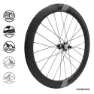 Vision Sc55 Cl Disc Tubeless Landsvägshjulset, Black, 12 x 100 / 12 x 148mm, Shimano/Sram HG