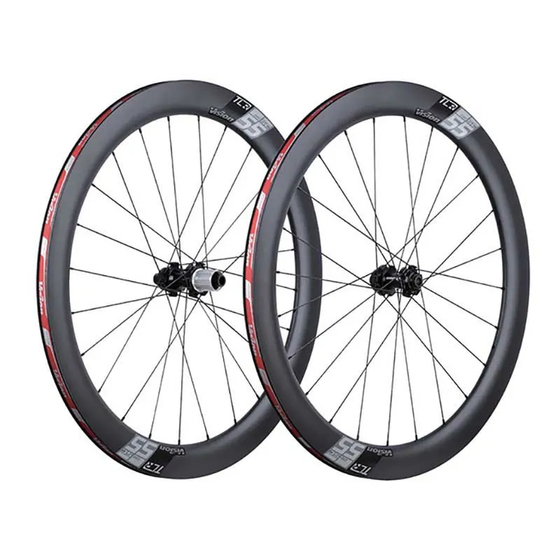 Vision Sc55 Db B2 Cl Disc Landsvägshjulset, Black, 13 x 100 / 12 x 142mm, Shimano/Sram HG