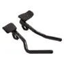 Vision Team Adjustable Clip On J-bend Aerobars, Black, 230-270mm