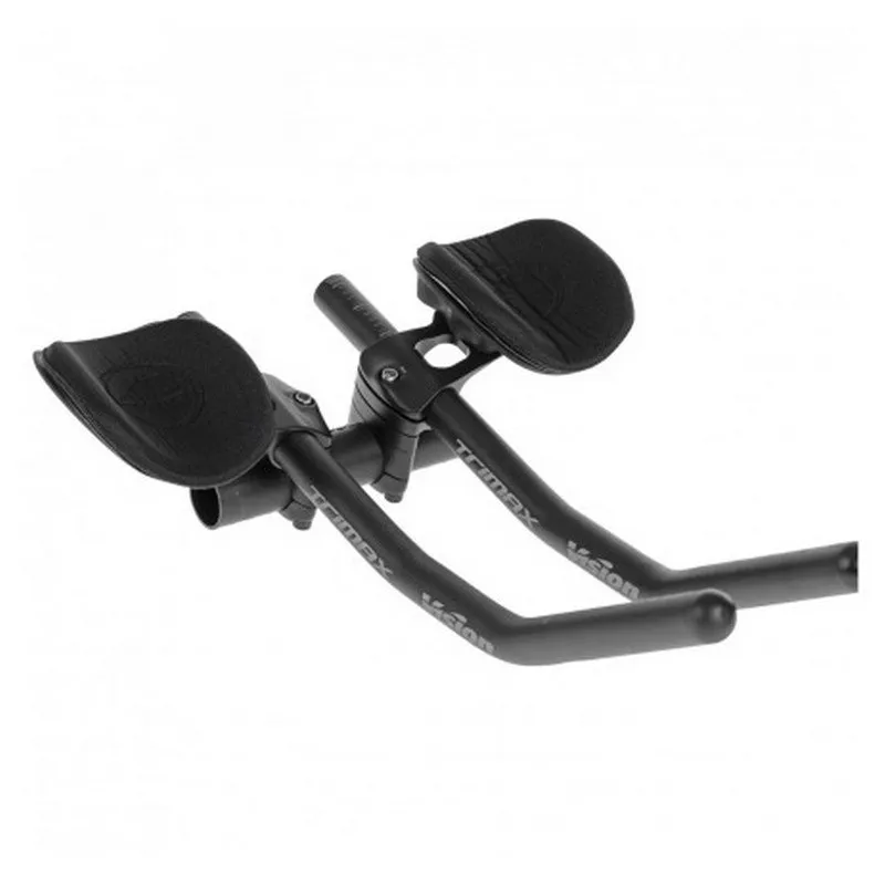 Vision Trimax Adjustable Clip On J-bend Aerobars, Black, 210-360mm