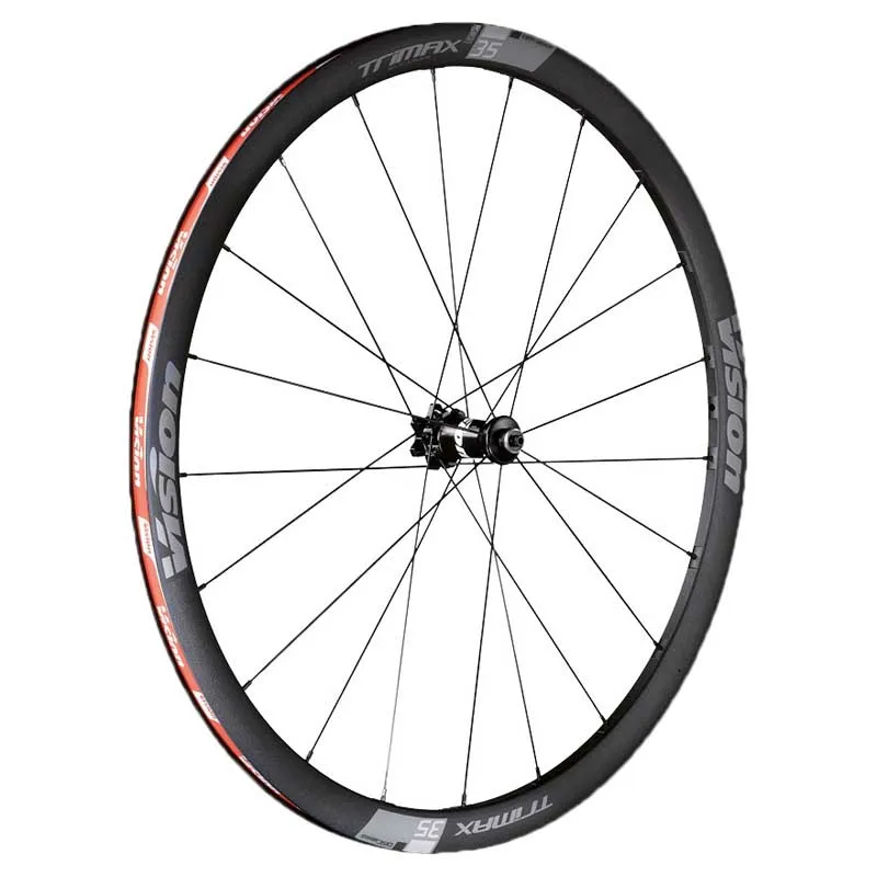 Vision Trimax35 Cl Disc Tubeless Qr Landsvägshjulset, Black, 12 x 100 / 12 x 142mm, Shimano/Sram HG