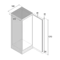 Vitrifrigo Single Door 190l Kylskåp