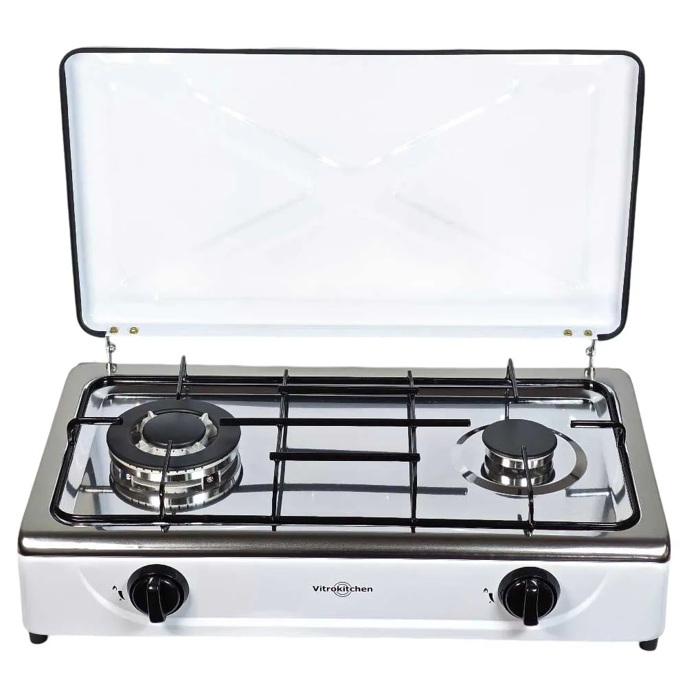 Vitrokitchen 252bb Gaskök För Camping, White, One Size