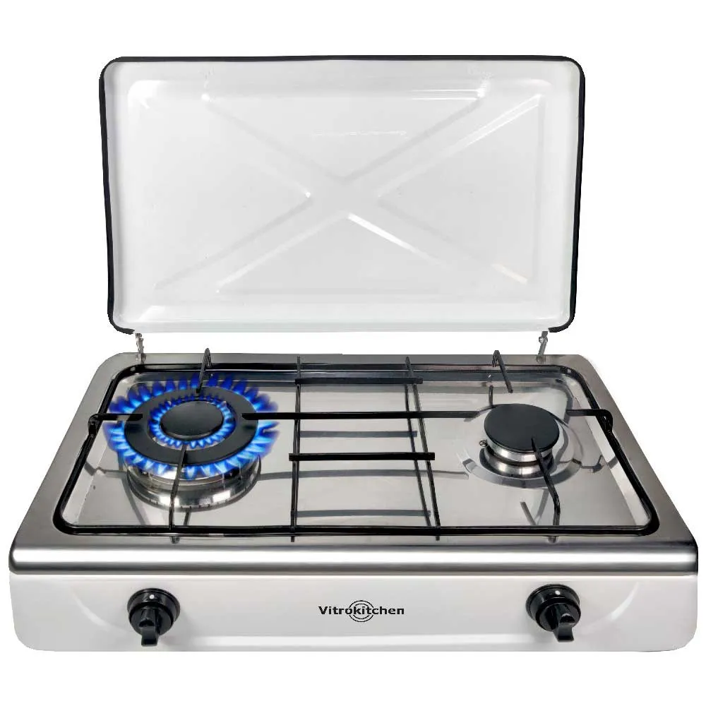 Vitrokitchen 252bb Gaskök För Camping, White, One Size